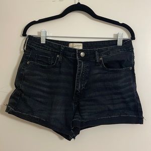High Rise Midi Shorts